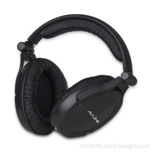 RF/UHF 863.3MHz Wireless Headphones, 75dB S/N Ratio, FM Modulation, 30 to 20,000Hz Frequency Range